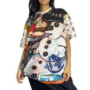 Vivienne Westwood Snowman Graphic T-Shirt Very Rare